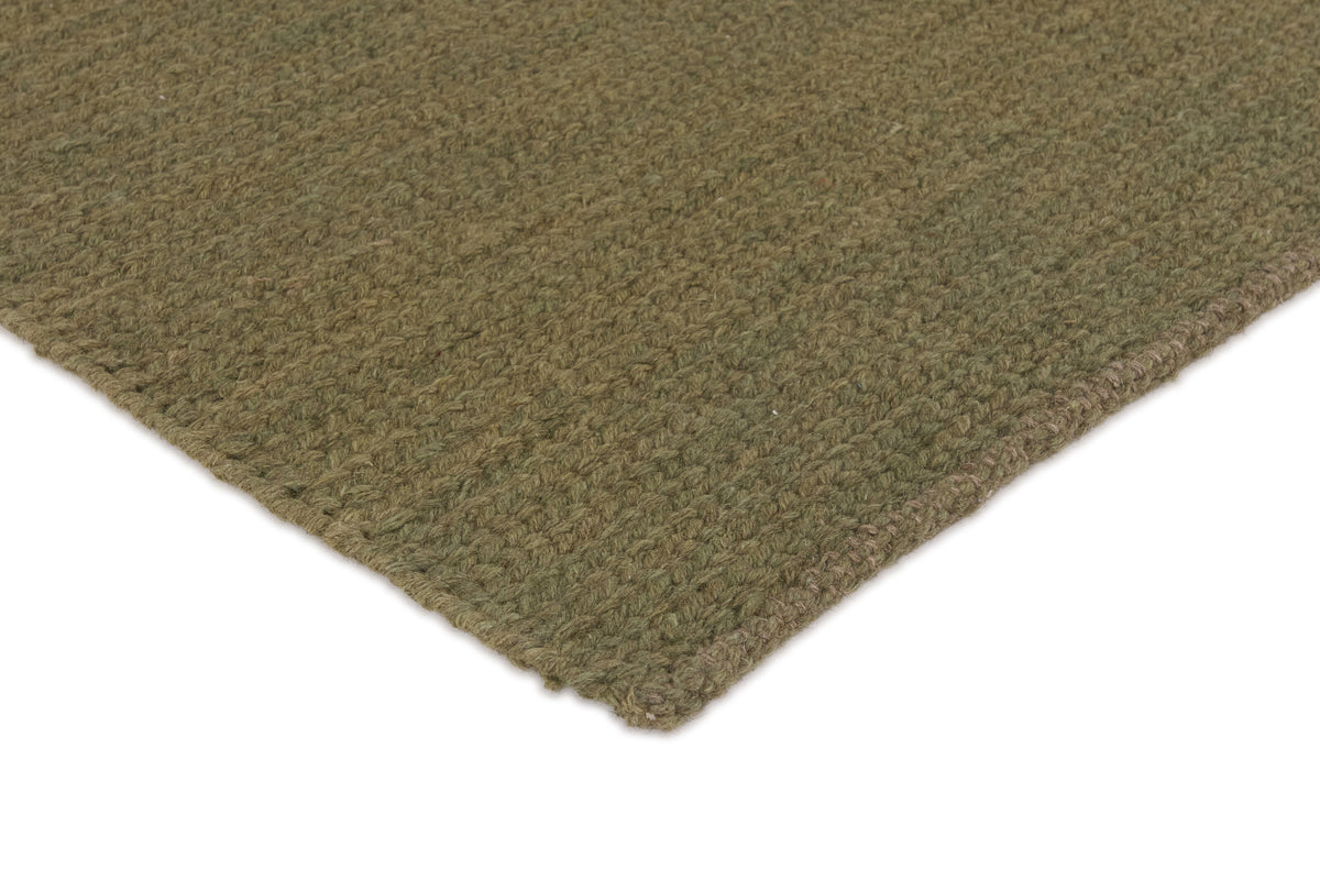 Wollläufer Olivgrün - Treccia, Detail der Webstruktur