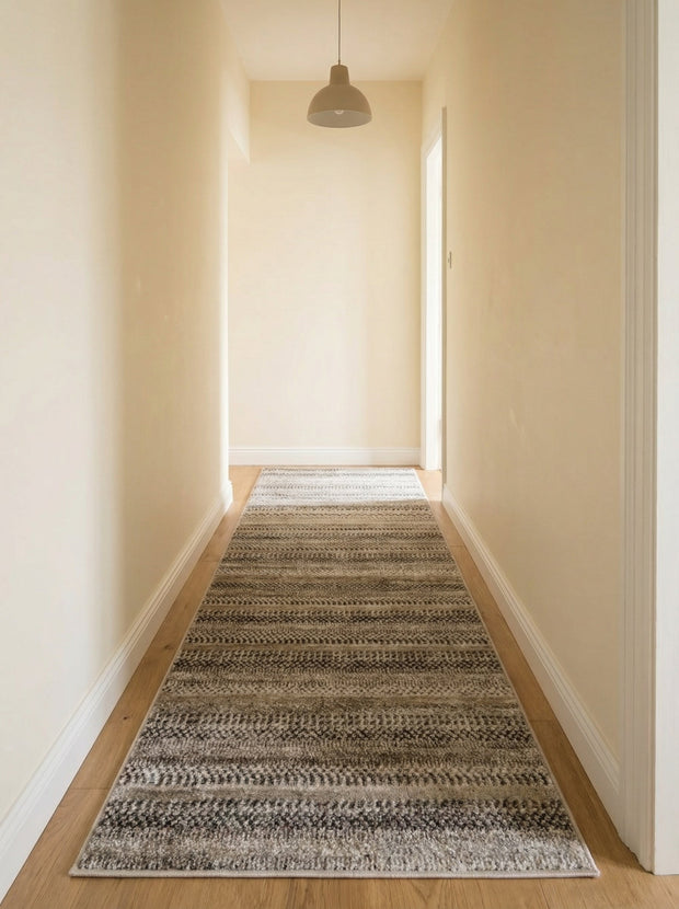 Berber loper Beige en Grijs - Torino