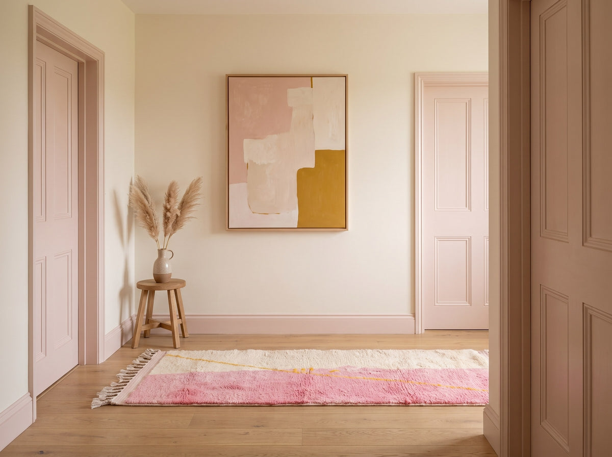 Style déco : intérieur de caractère. Ambiance : lumière naturelle. Pièce : couloir