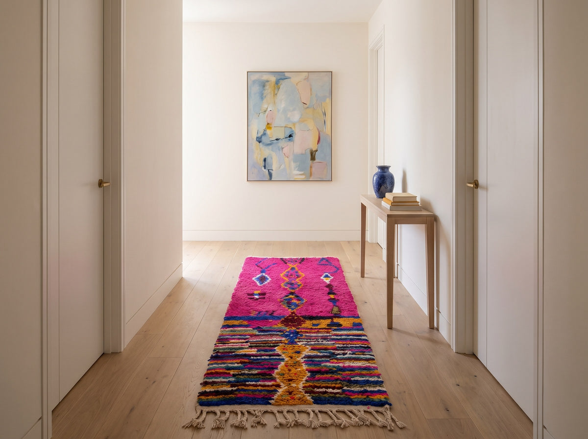 Style déco : intérieur de caractère. Ambiance : lumière naturelle. Pièce : couloir