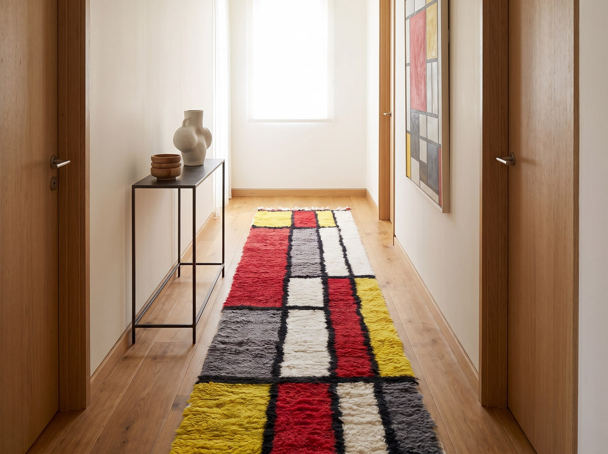 Style déco : intérieur de caractère. Ambiance : lumière naturelle. Pièce : couloir