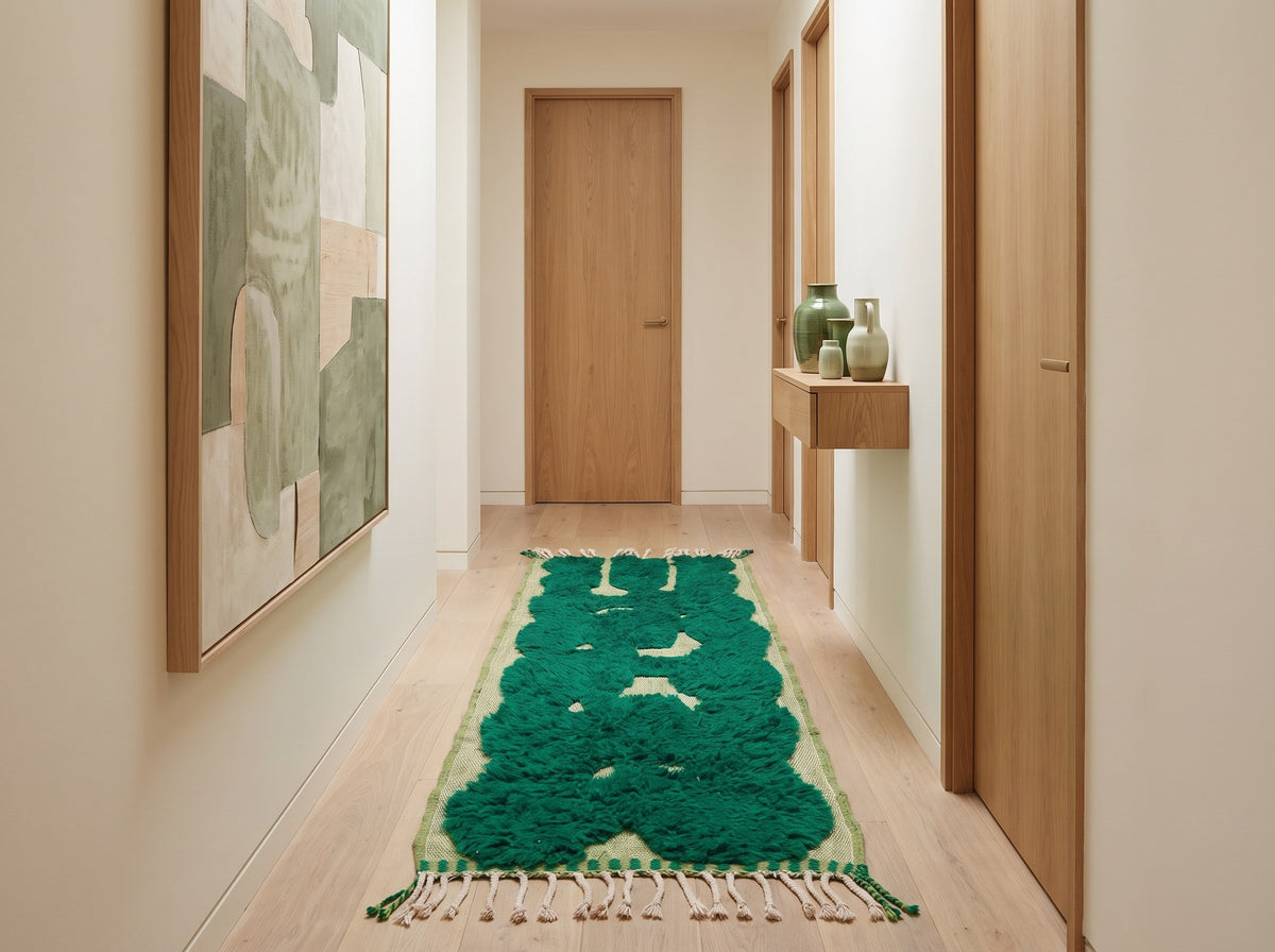 Style déco : intérieur de caractère. Ambiance : lumière naturelle. Pièce : couloir