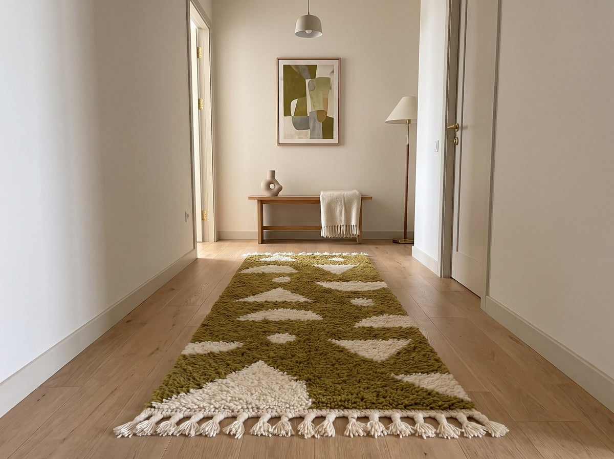 Style déco : intérieur de caractère. Ambiance : lumière naturelle. Pièce : couloir