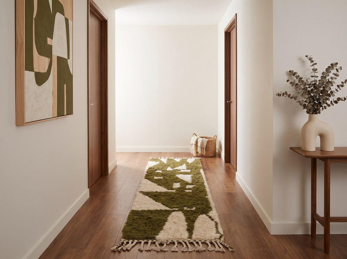 Style déco : intérieur de caractère. Ambiance : lumière naturelle. Pièce : couloir