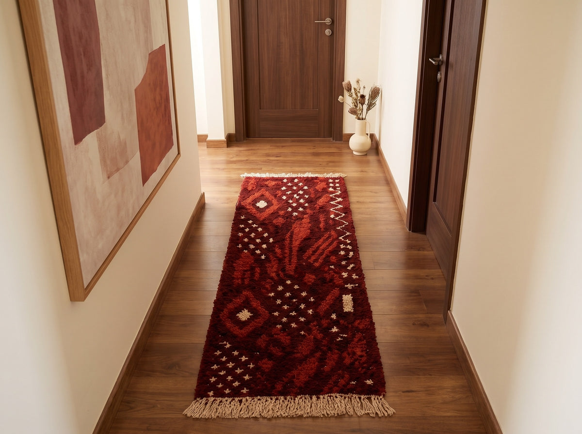 Style déco : intérieur de caractère. Ambiance : lumière naturelle. Pièce : couloir