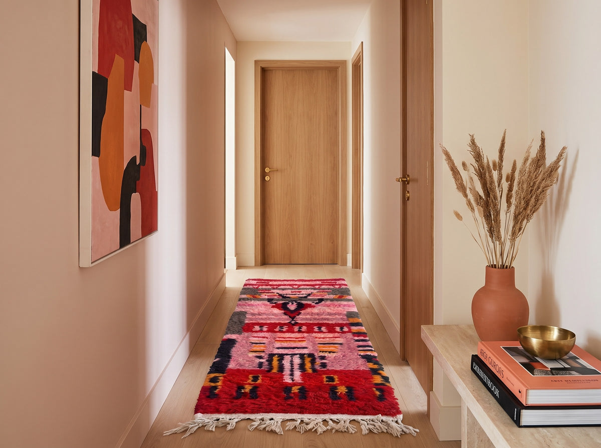 Style déco : intérieur de caractère. Ambiance : lumière naturelle. Pièce : couloir