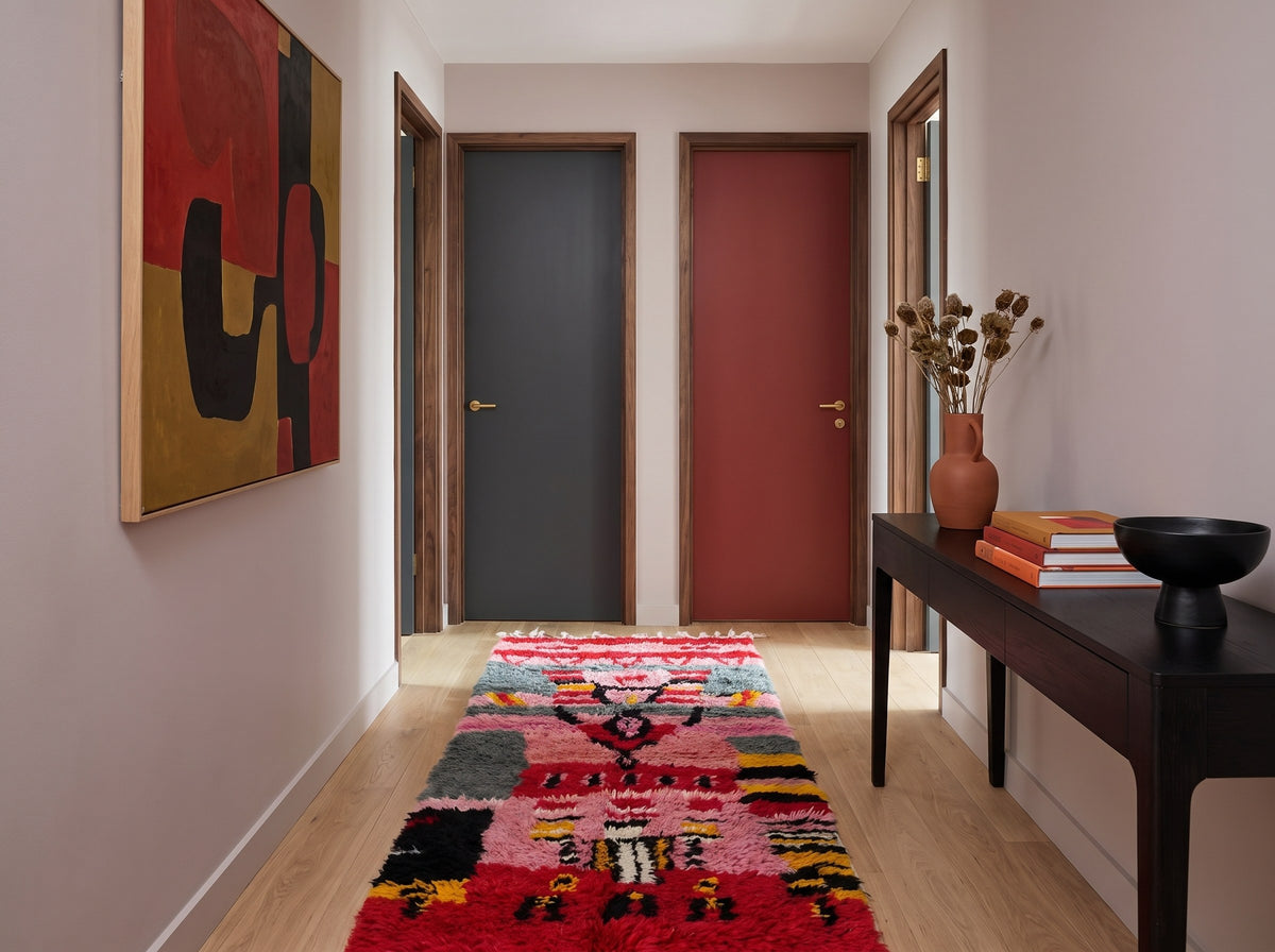 Style déco : intérieur de caractère. Ambiance : lumière naturelle. Pièce : couloir