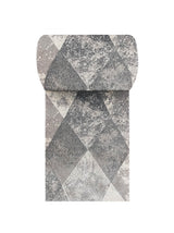 Tapis de Couloir Géométrique Gris & Anthracite - Mirador