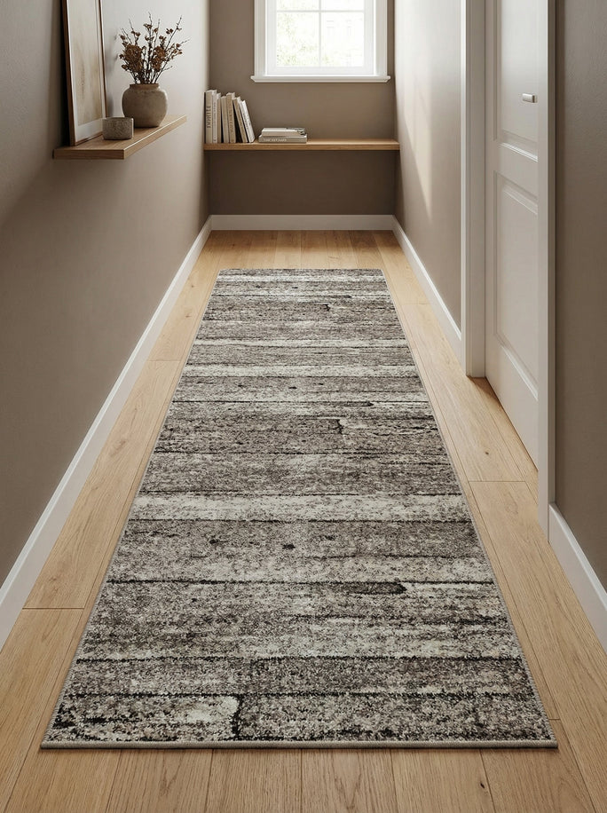 Tapis de Couloir Moderne Gris - Torino