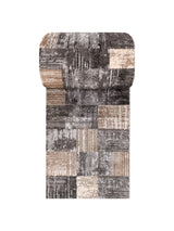 Tapis de Couloir Vintage Gris et Beige - Torino