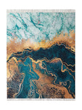Tapis de Cuisine Design Vert Doré - Terrazzo N°2