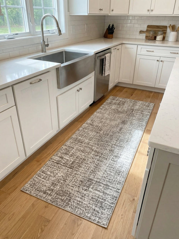 Tapis de Cuisine Moderne Beige & Taupe - Mirador