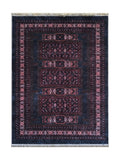 Tapis de Cuisine Oriental Bleu Marine et Rouge - Terrazzo