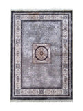 Tapis de Cuisine Oriental Gris et Crème - Terrazzo