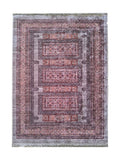 Tapis de Cuisine Oriental Gris et Rouge - Terrazzo