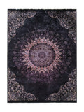 Tapis de Cuisine Oriental Violet et Rose - Terrazzo