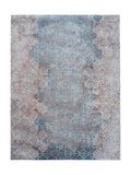 Tapis de Cuisine Vintage Bleu et Cuivre - Terrazzo