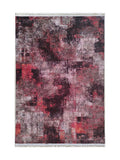 Tapis de Cuisine Vintage Bordeaux et Gris - Terrazzo