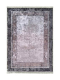 Tapis de Cuisine Vintage Mauve et Anthracite - Terrazzo N°2