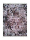Tapis de Cuisine Vintage Mauve et Anthracite - Terrazzo