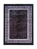 Tapis de Cuisine Vintage Noir et Gris - Terrazzo