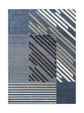 Tapis Design Bleu et Blanc - Fidelia