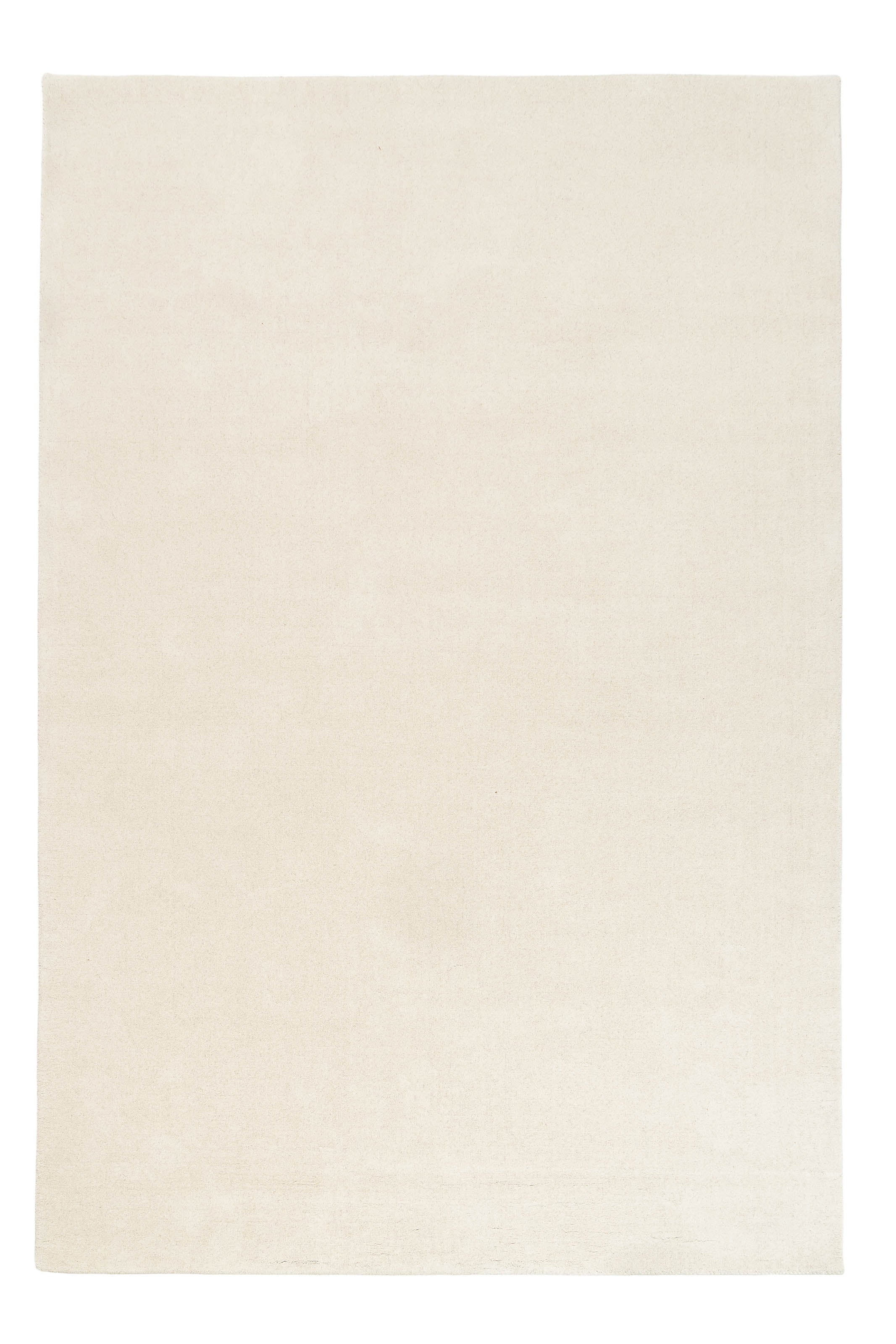 Type tapis carré, pièce. Couleur ivoire. Style uni. Forme carrée