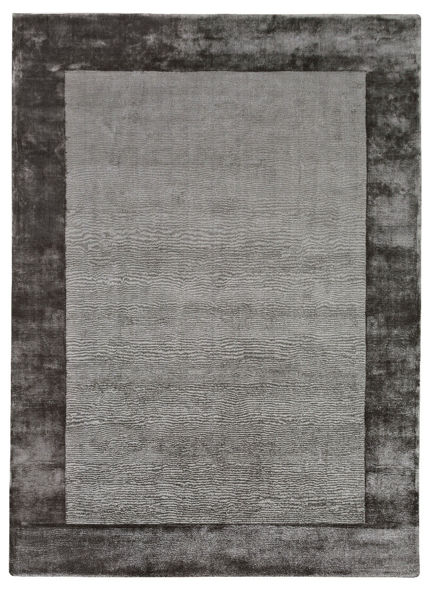 Type tapis rectangulaire, motif encadré Couleur grise Pièce: salon, chambre