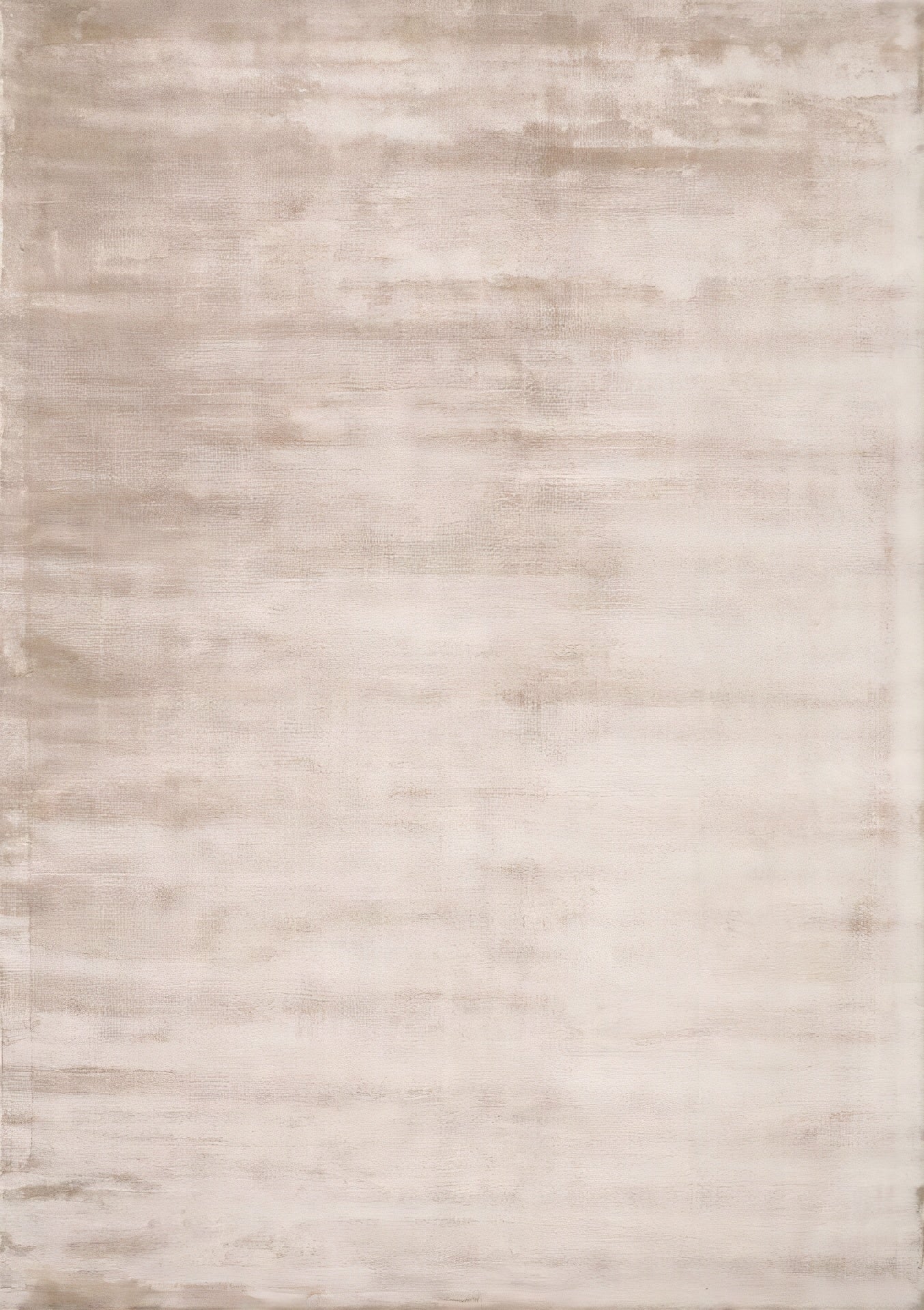 Tapis rectangulaire avec motif abstrait, tons beige et sable, ambiance douce et chaleureuse