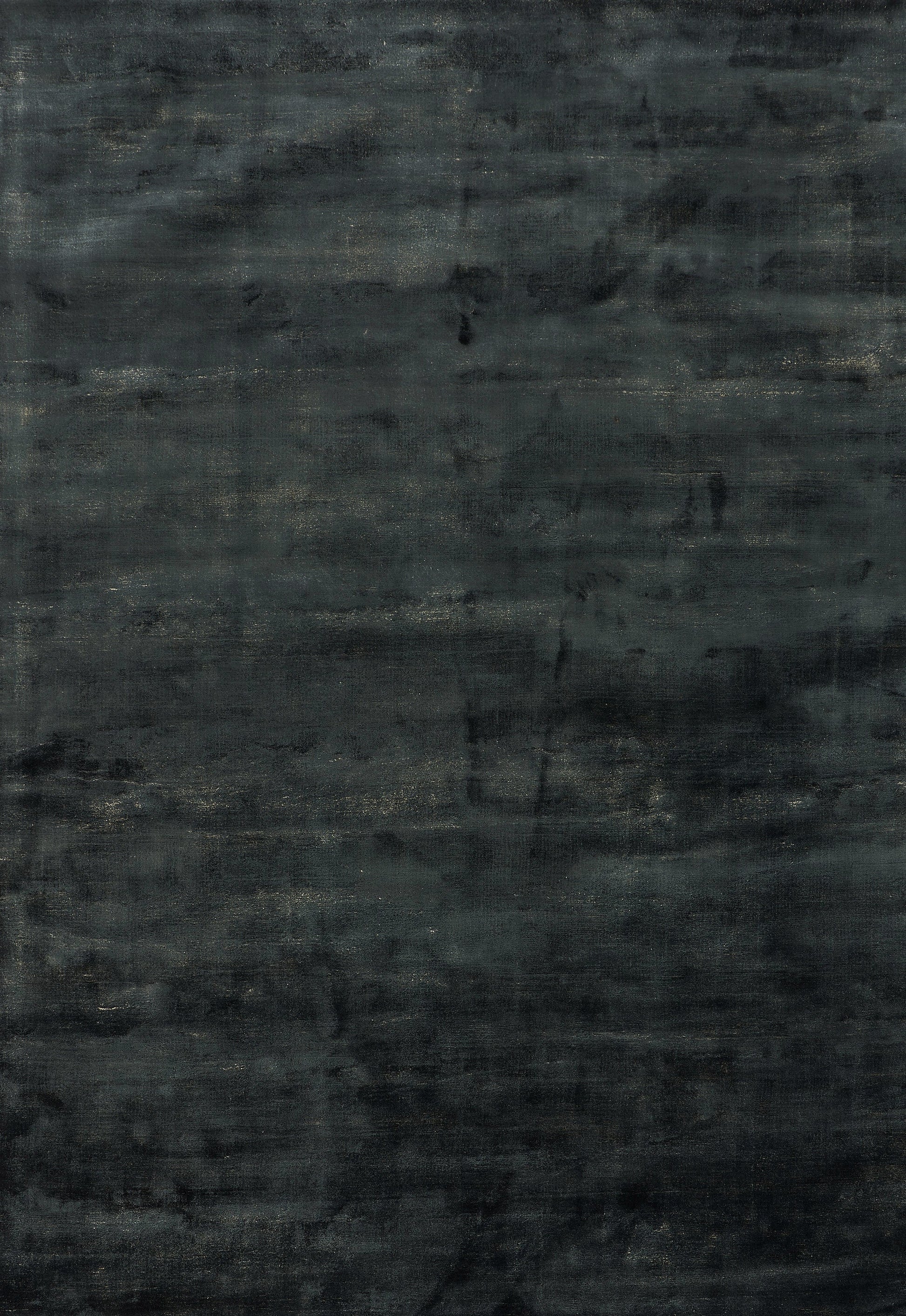 Tapis rectangulaire, style abstrait, nuances de gris et de bleu foncé, ambiance sobre