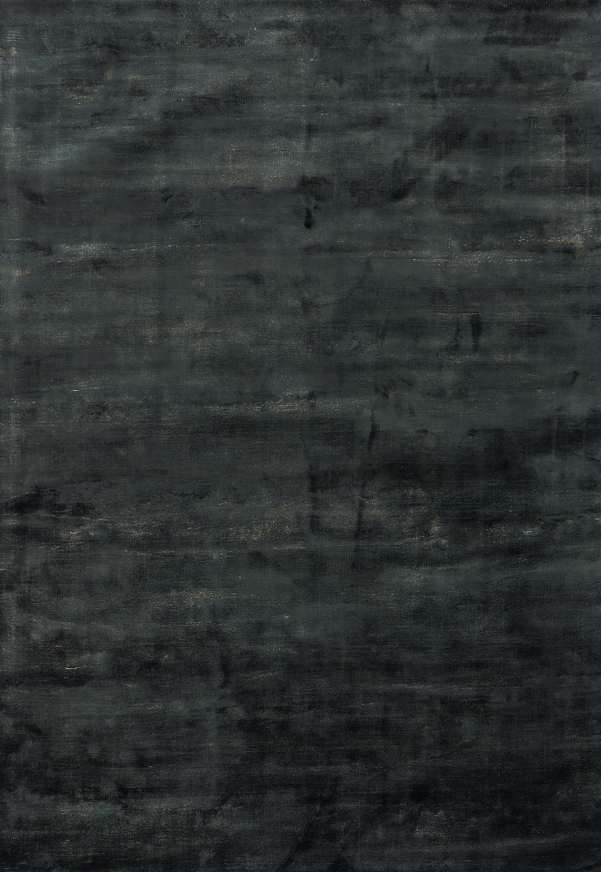 Tapis rectangulaire, style abstrait, nuances de gris et de bleu foncé, ambiance sobre