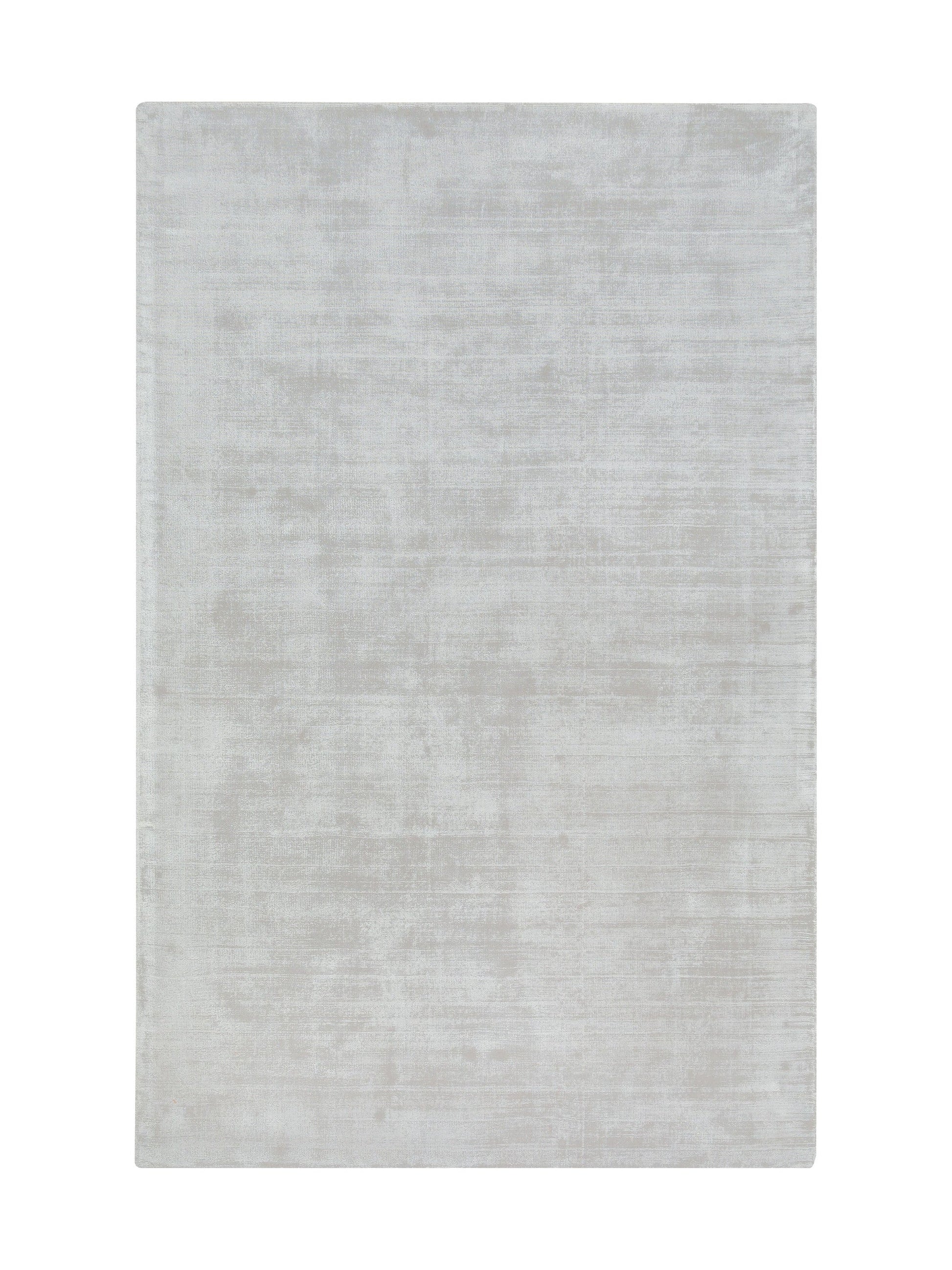 Tapis rectangulaire gris clair, motif subtil, ambiance neutre et élégante