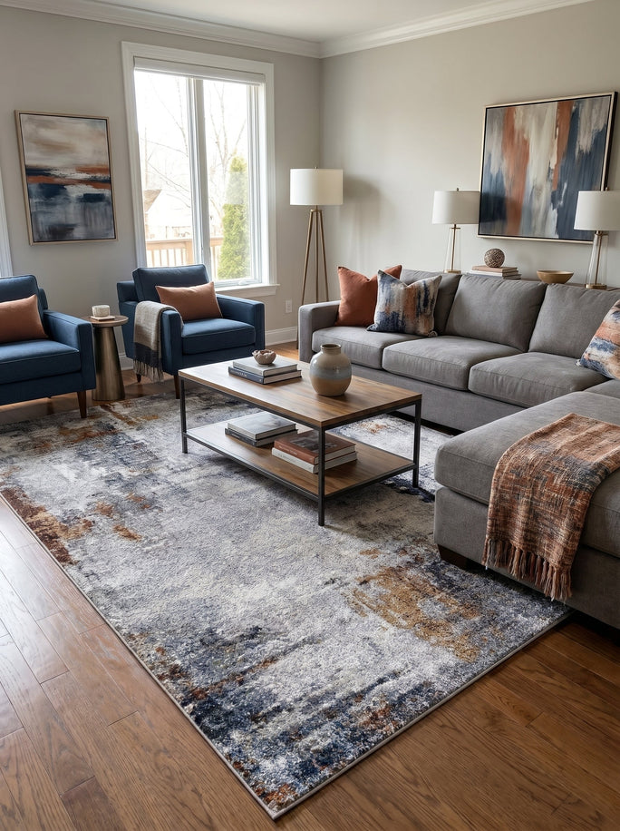 Grey Contemporary Rug - Toscane No. 05