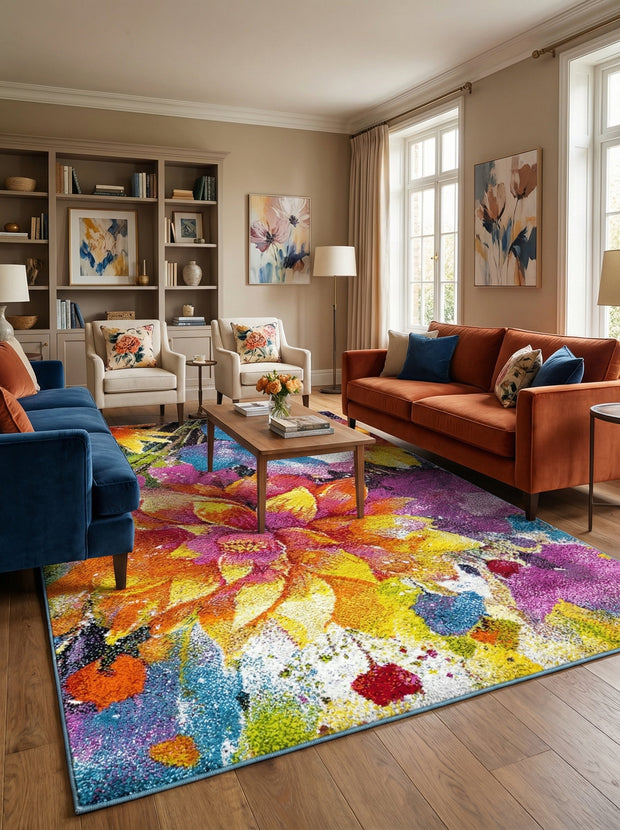 Designteppich Bunt - Kubismo Nr. 14