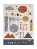 Tapis Enfant Crème et Terracotta - Lumino