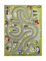 Tapis Enfant Route Vert - Konfeti