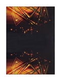 Tapis Entrée Design Noir et Cuivre - Onyx