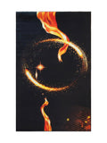 Tapis Entrée Design Noir et Orange - Onyx
