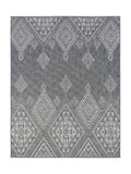 Tapis Extérieur Berbère Anthracite & Blanc - Kalista