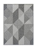 Tapis Extérieur Géométrique Gris & Anthracite - Kalista