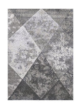 Tapis Géométrique Gris & Anthracite - Mirador