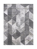 Tapis Géométrique Gris & Crème - Mirador