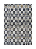 Tapis Géométrique Gris et Or - Fidelia