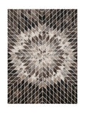 Tapis Géométrique Marron et Crème - Torino