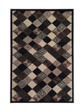 Tapis Géométrique Noir & Beige - Valore