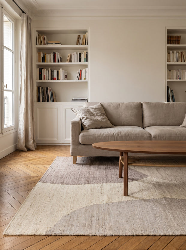 Jute vloerkleed Beige & Taupe - Pomice