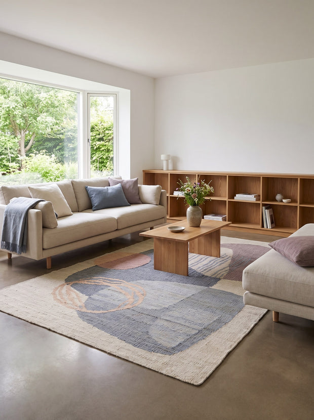 Jute vloerkleed Multicolor - Ritaglio