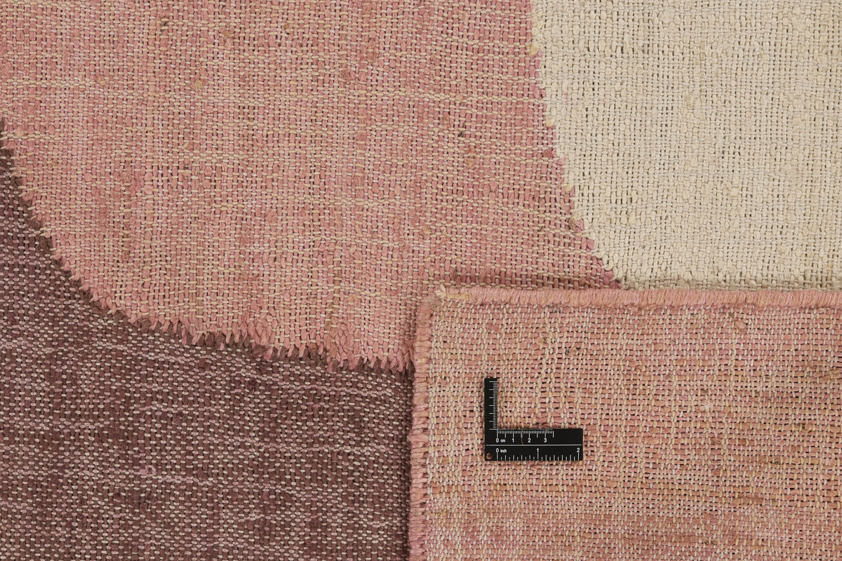 Juteteppich Altrosa - Altalena, Nahaufnahme der Textur