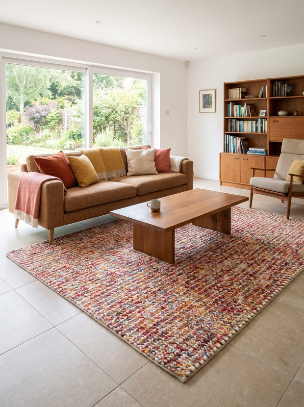 Tapis Laine & Coton Multicolore - Nastro