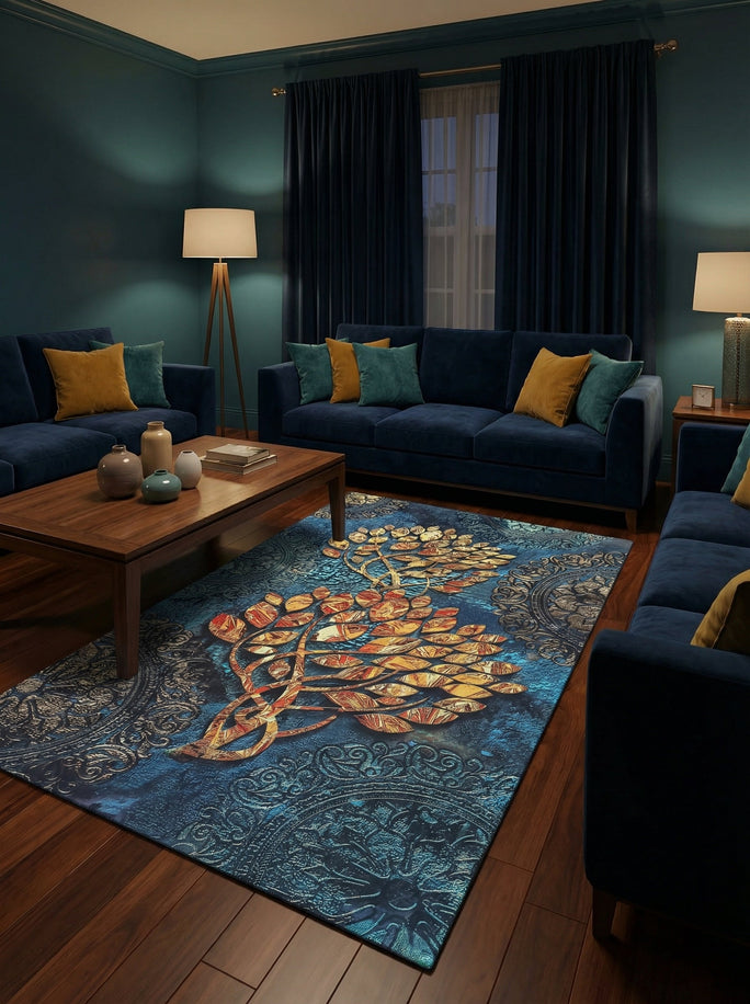 Tree of Life Washable Rug - Terrazzo